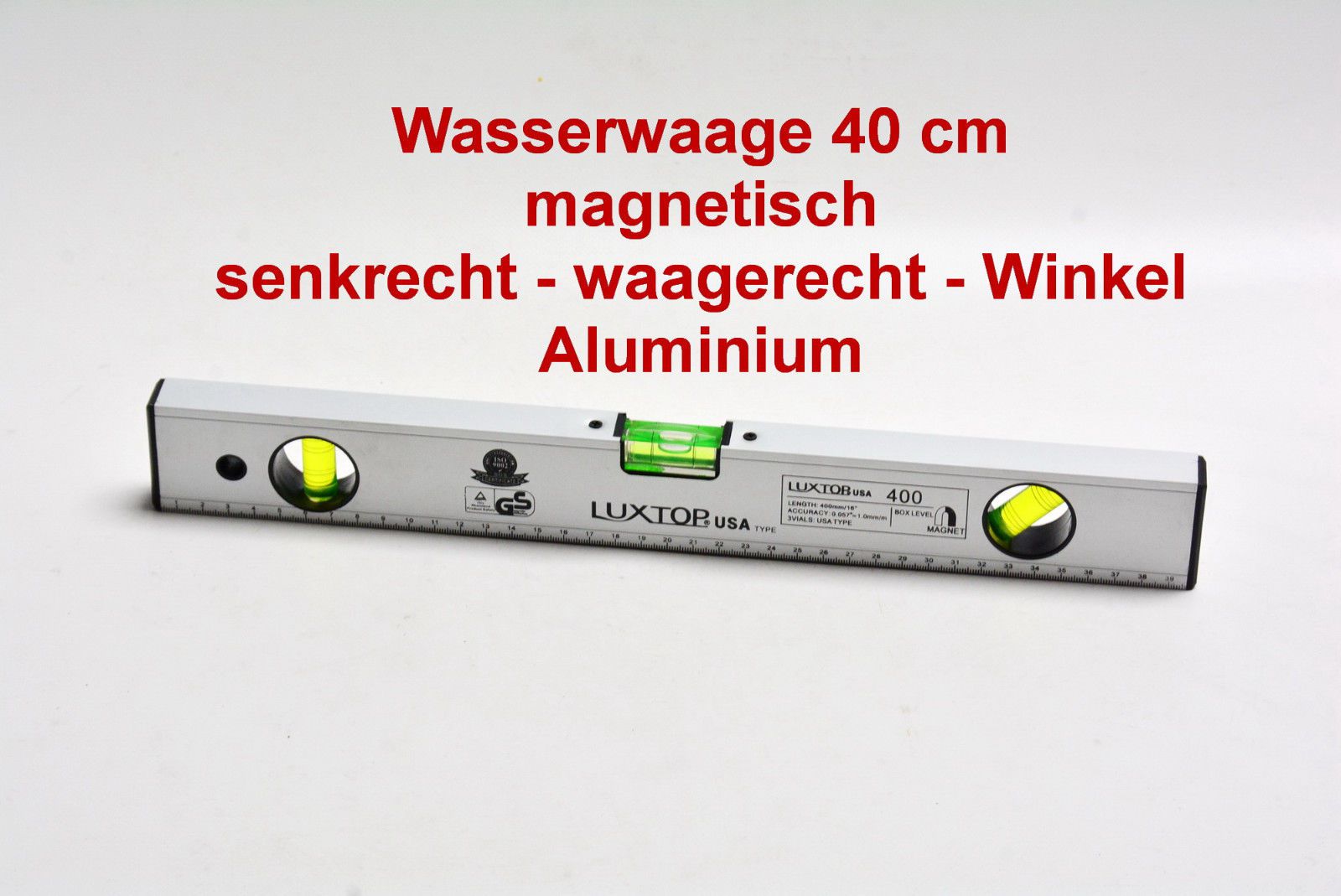 ALU Magnet - Wasserwaage 40 cm Pfostenwaage