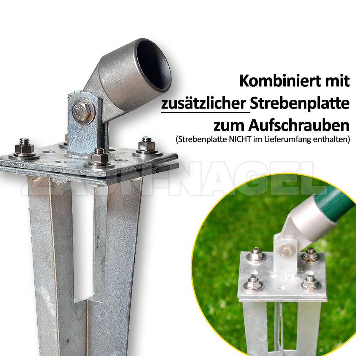 Bodenhülse mit Strebenplatte
