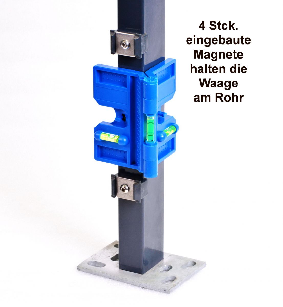 Winkel-Wasserwaage Set Zaunwaage inkl. Richtschnur und Bleistift