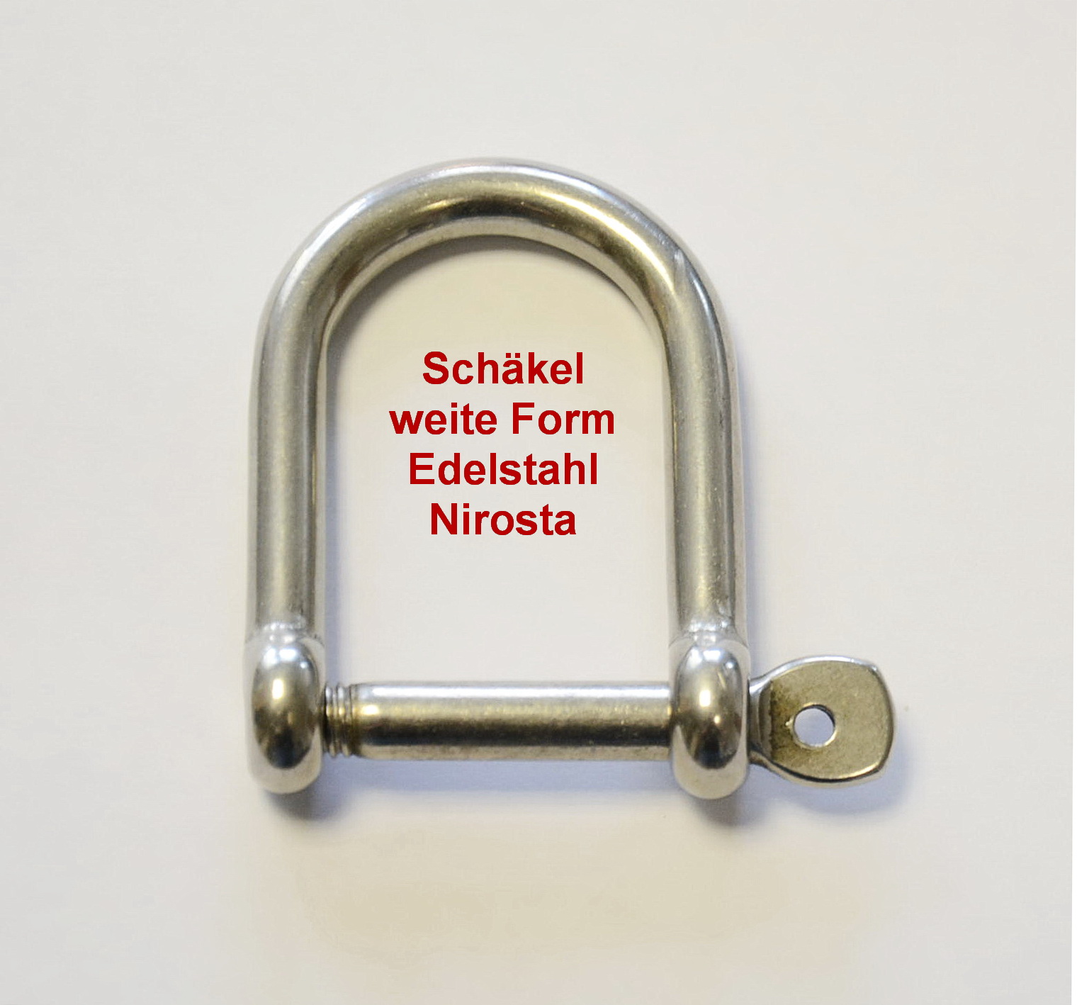 Schäkel aus Edelstahl mit Schraubbolzen - Zaun-Nagel