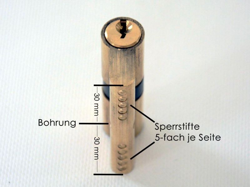 Zylinder Profilzylinder Schließzylinder 30/30 mm - 5 Stk. Bauzylinder