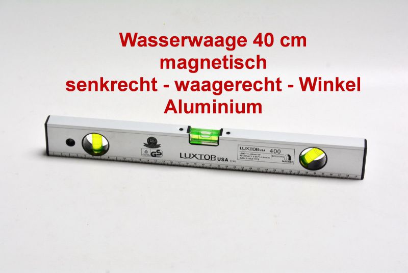 ALU Magnet - Wasserwaage 40 cm Pfostenwaage