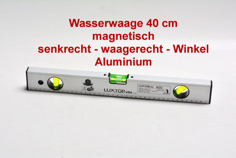 ALU Magnet - Wasserwaage 40 cm Pfostenwaage