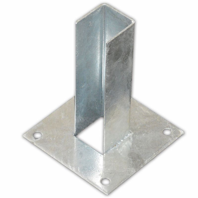 Fußplatte Bodenplatte für 60 x 60 mm Pfosten