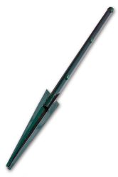 Einschlagpfosten zum Maschendrahtzaun - inkl. Bodenhülsen, bis Zaunhöhe 125 cm