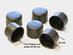 Pfostenkappe schwarz- Paket á 6 Stk.