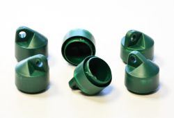 Strebenkappen aus Kunststoff grün