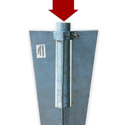 Einschlaghilfe Schlageisen für Bodenhülsen Länge 19 cm